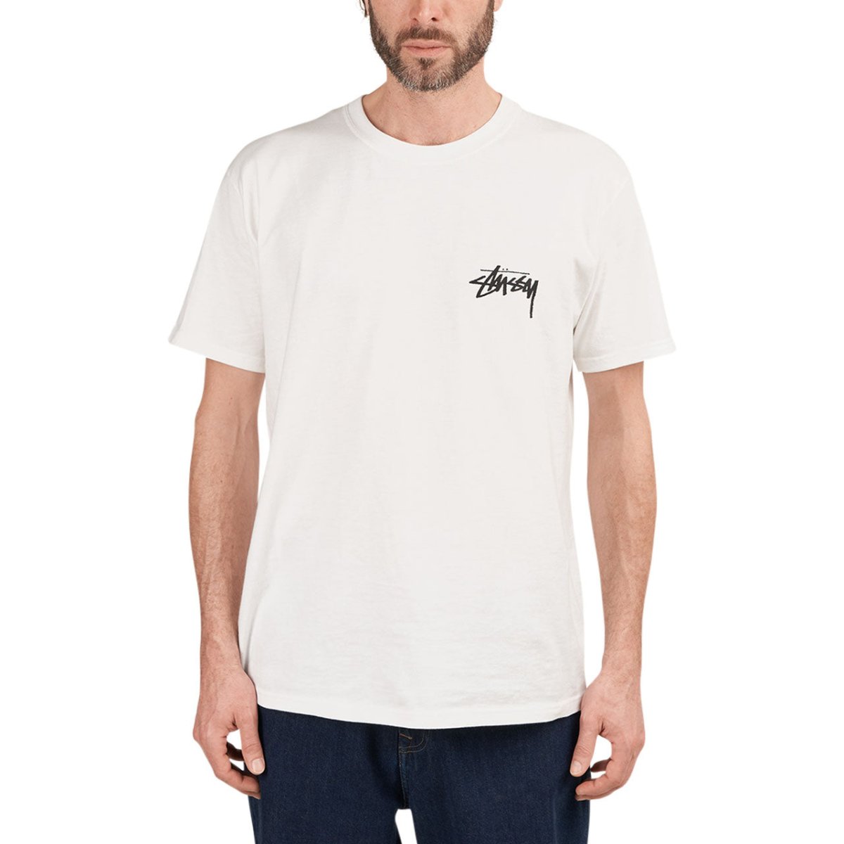 Stüssy Fuzzy Dice Tee (Weiss)  - Allike Store