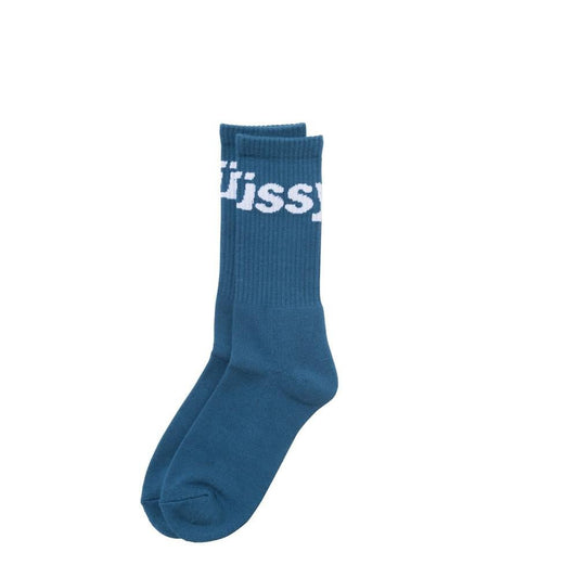 Stüssy Jacquard Logo Socks (Blau)  - Allike Store