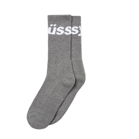 Stüssy Jacquard Logo Socks (Grau)  - Allike Store