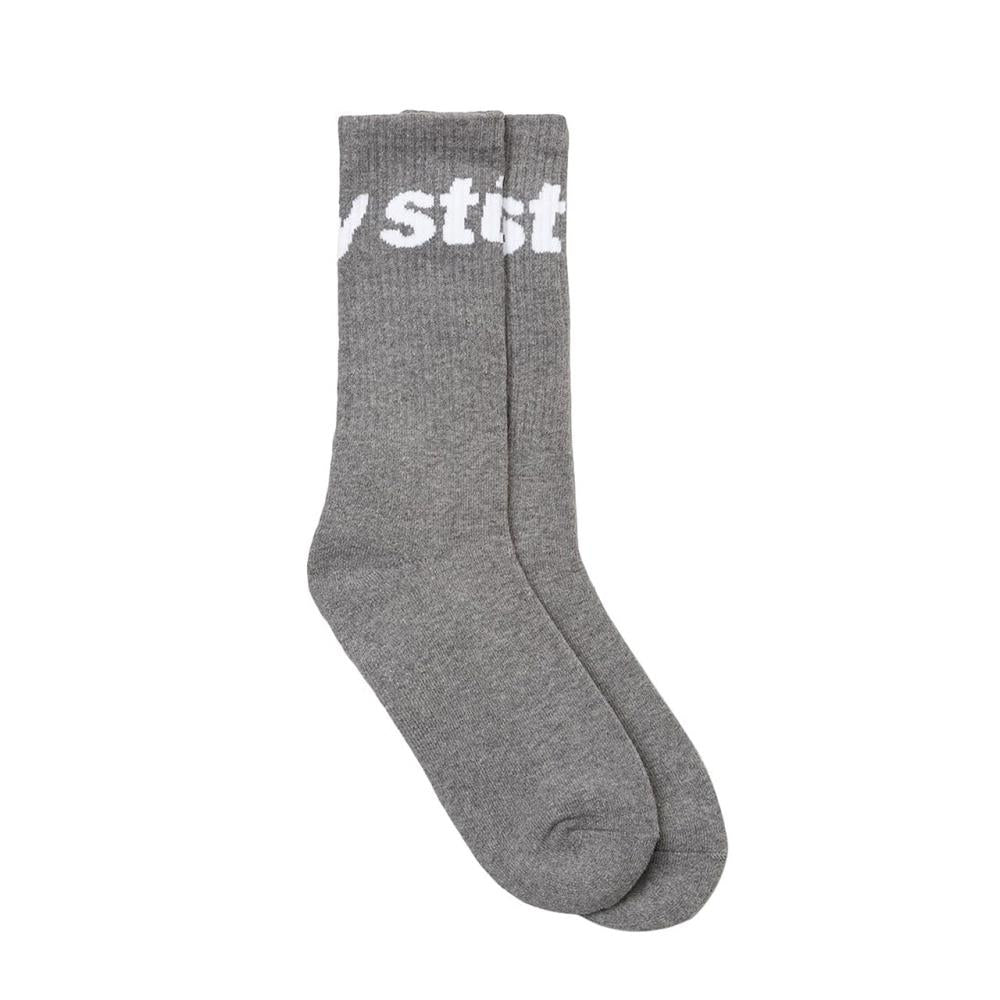 Stüssy Jacquard Logo Socks (Grau)  - Allike Store