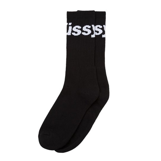 Stüssy Jacquard Logo Socks (Schwarz)  - Allike Store