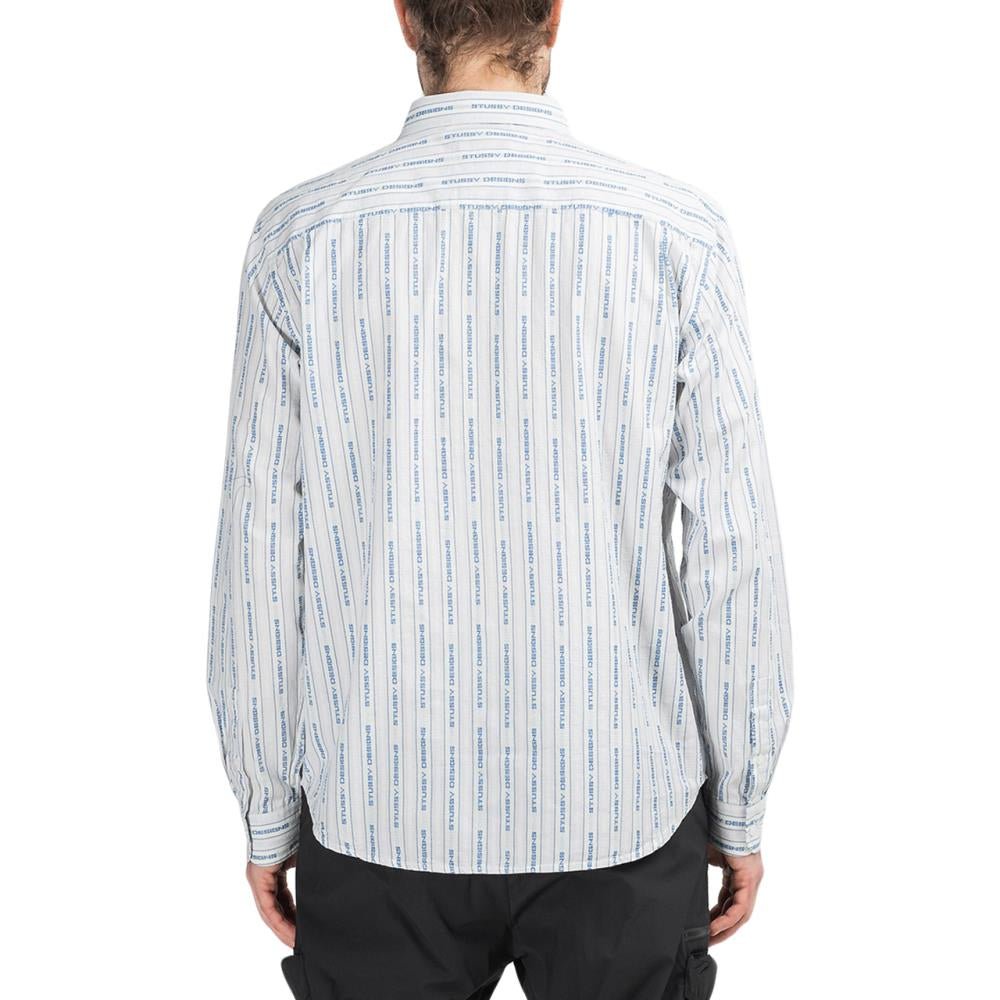 Stussy jacquard discount striped shirt