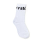Stüssy Jaquard Logo Socks (Weiß)  - Allike Store
