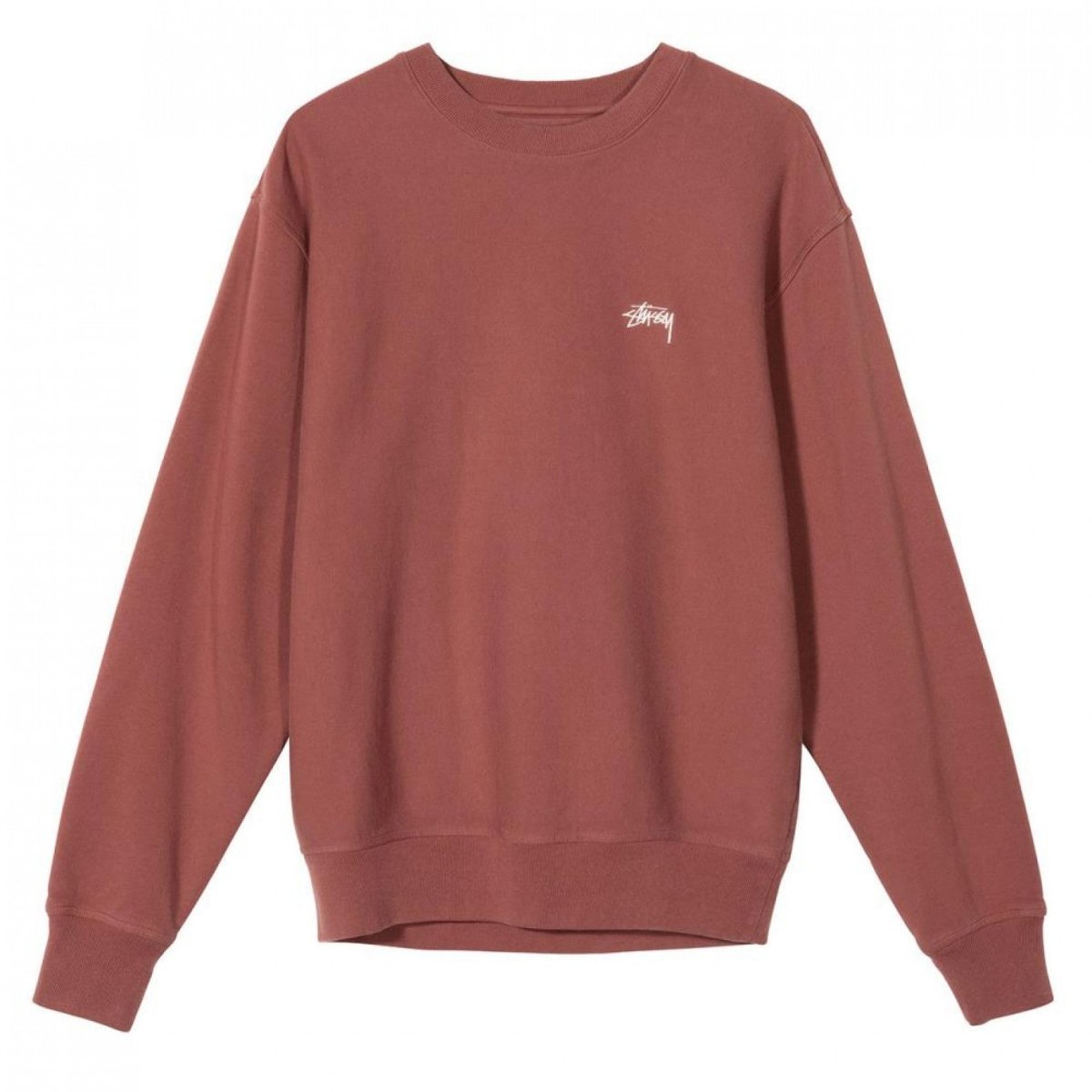 Stüssy Logo Crew (Rostrot)  - Allike Store