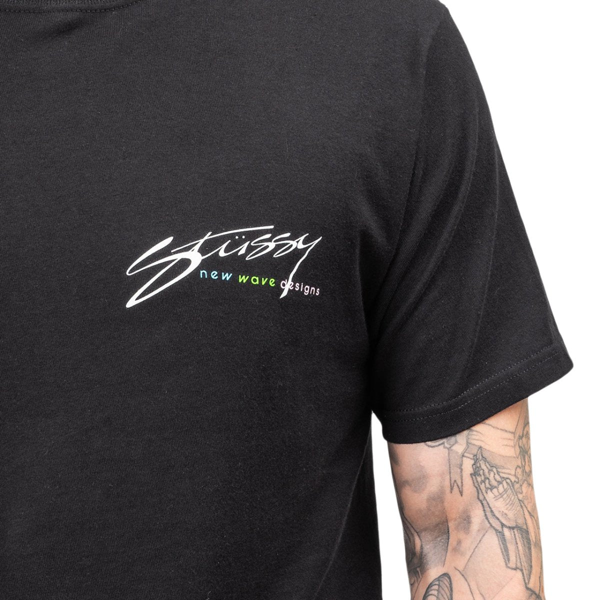 Stüssy New Wave Designs Tee (Schwarz)  - Allike Store