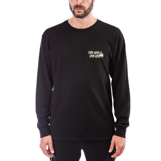 Stüssy One World L/S (Schwarz)  - Allike Store