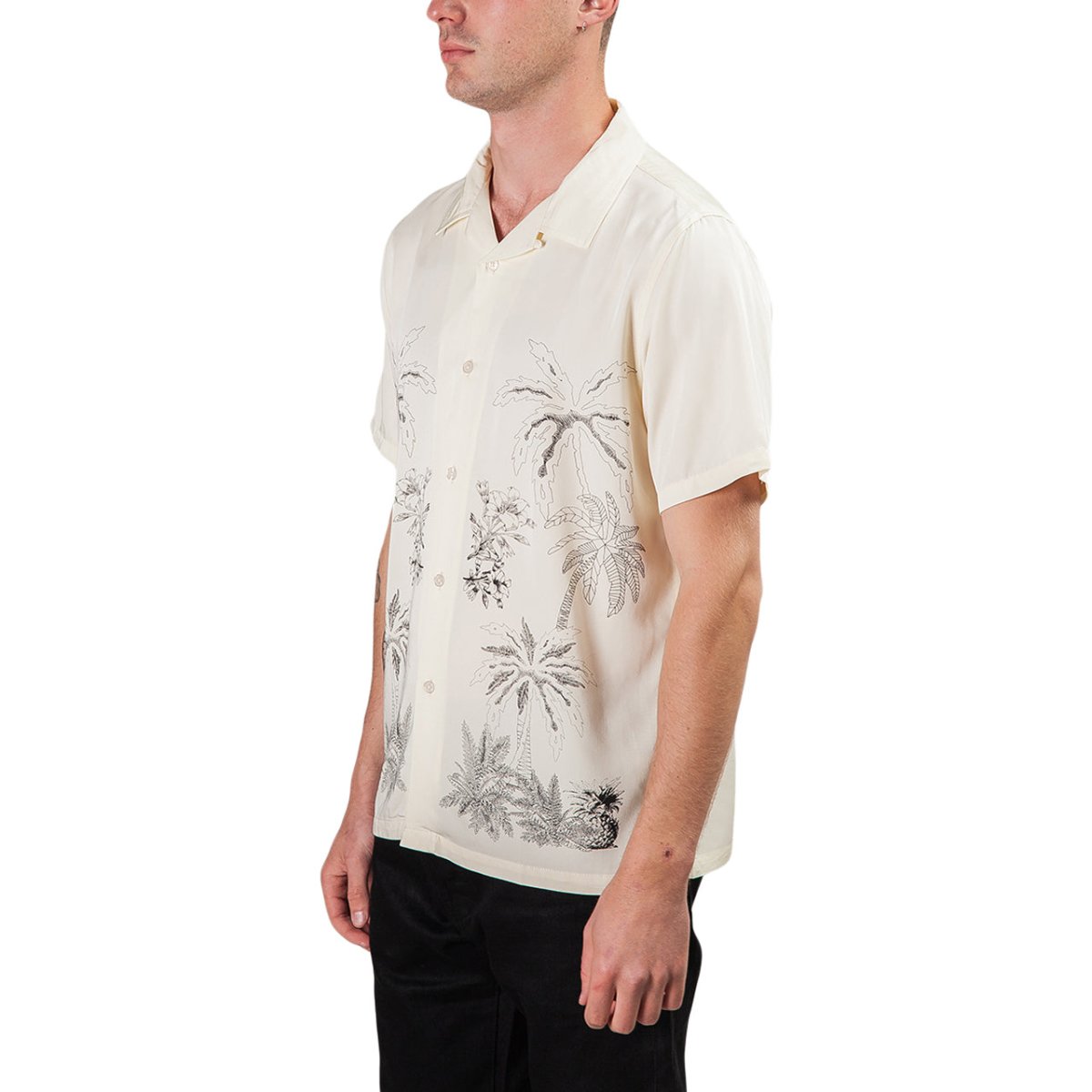 Stüssy Palm Tree Shirt (Creme)  - Allike Store