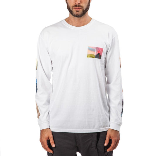 Stüssy Primordial World L/S (Weiß)  - Allike Store