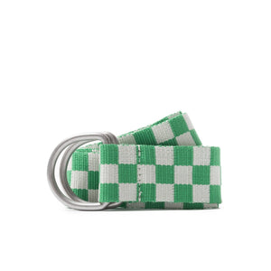 Stüssy Sabi Checker Jacquard Belt (Grün / Weiß)  - Allike Store