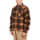 Stüssy Shadow Plaid Sherpa Zip Shirt (Braun)  - Allike Store