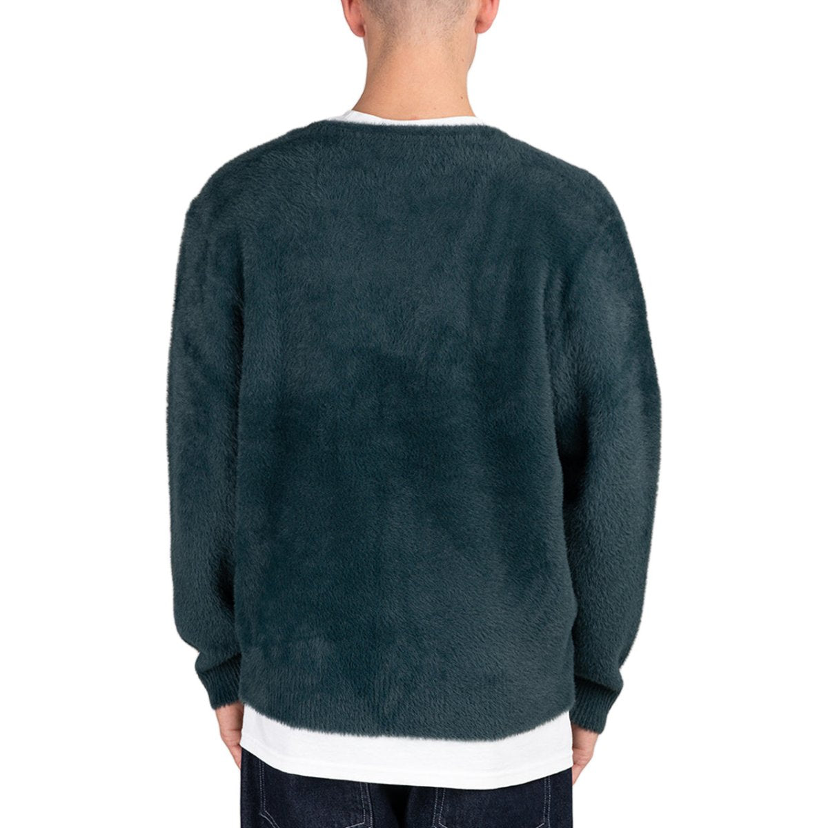 Stüssy Shaggy Cardigan (Dunkelgrün)  - Allike Store