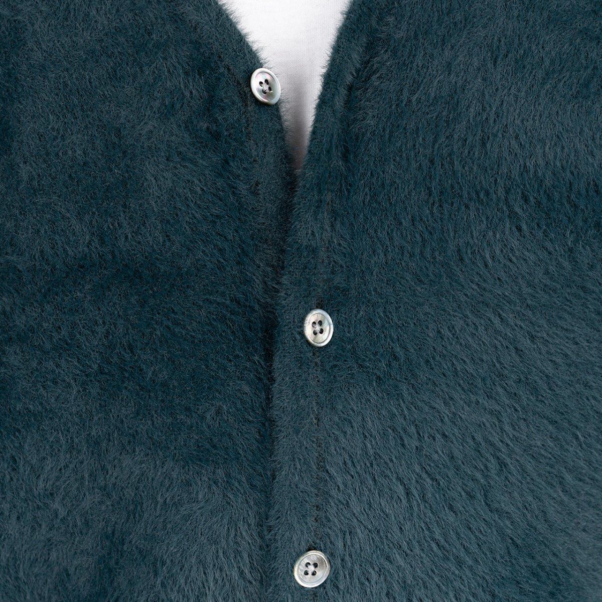 Stüssy Shaggy Cardigan (Dunkelgrün)  - Allike Store