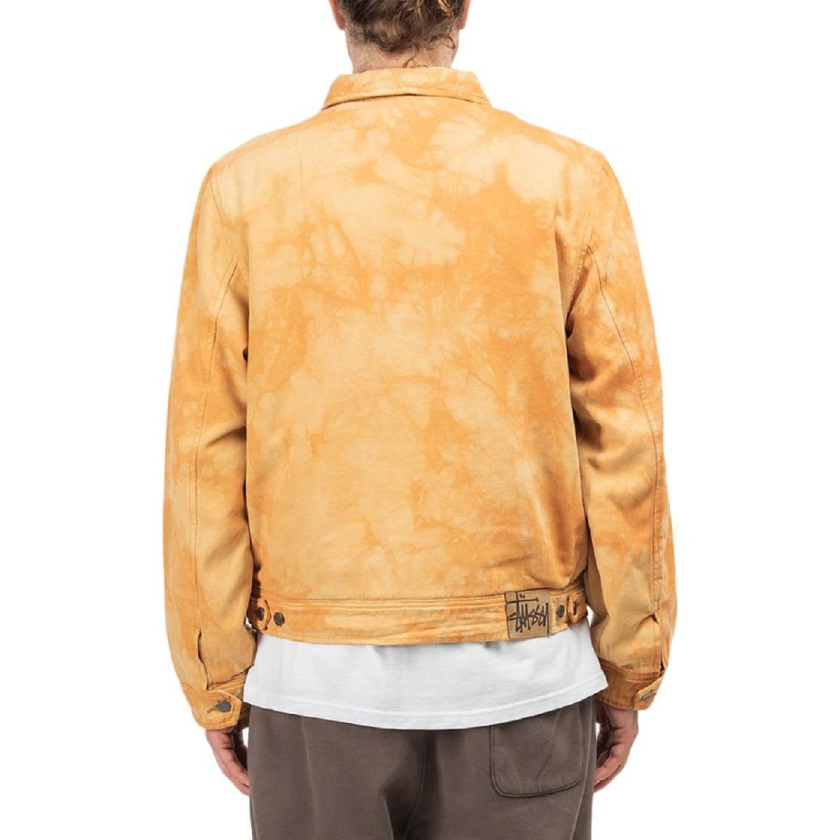Stüssy Shearling Dyed Trucker Jacket (Orange / Braun)  - Allike Store