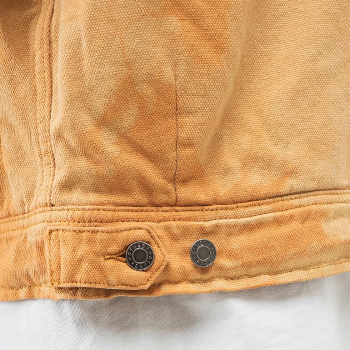 Stüssy Shearling Dyed Trucker Jacket (Orange / Braun)  - Allike Store