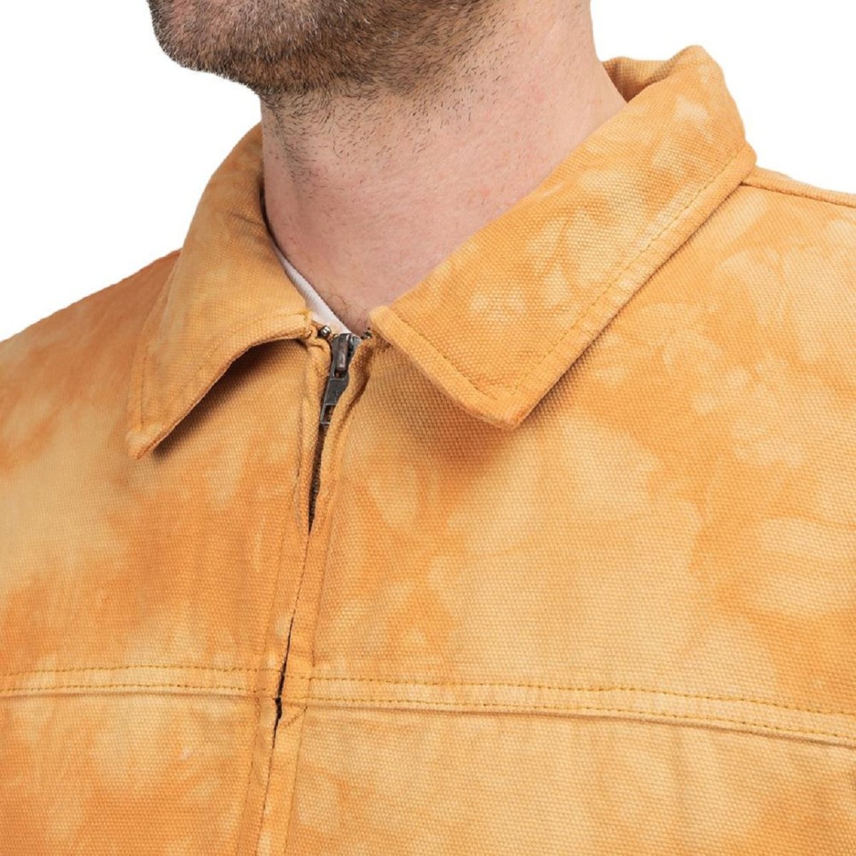 Stüssy Shearling Dyed Trucker Jacket (Orange / Braun)  - Allike Store