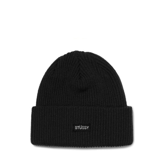 Stüssy Small Patch Watchcap Beanie (Schwarz)  - Allike Store