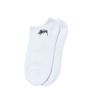 Stüssy Small Stock No Show Socks (Weiß)  - Allike Store