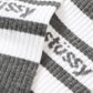 Stüssy Sport Crew Socks (Grau / Weiß)  - Allike Store