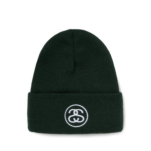 Stüssy SS-Link Cuff Beanie (Dunkelgrün)  - Allike Store