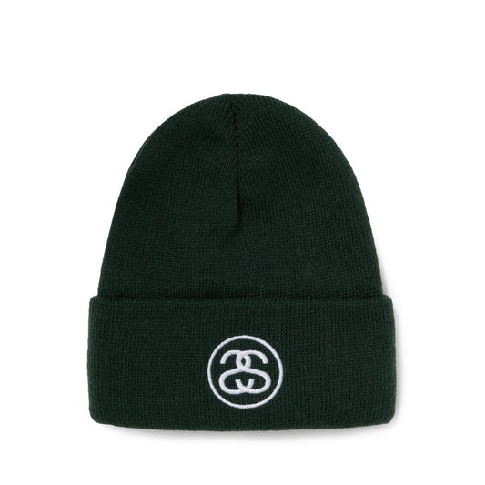 Stüssy SS-Link Cuff Beanie (Dunkelgrün)  - Allike Store