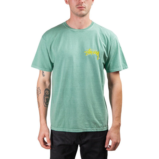 Stüssy Stock C. Pig Dyed Tee (Grün)  - Allike Store