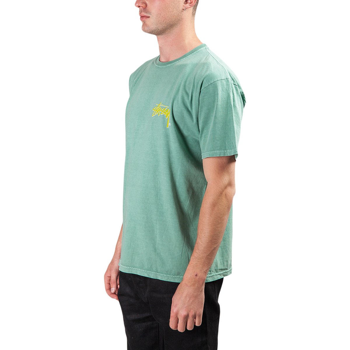 Stüssy Stock C. Pig Dyed Tee (Grün)  - Allike Store