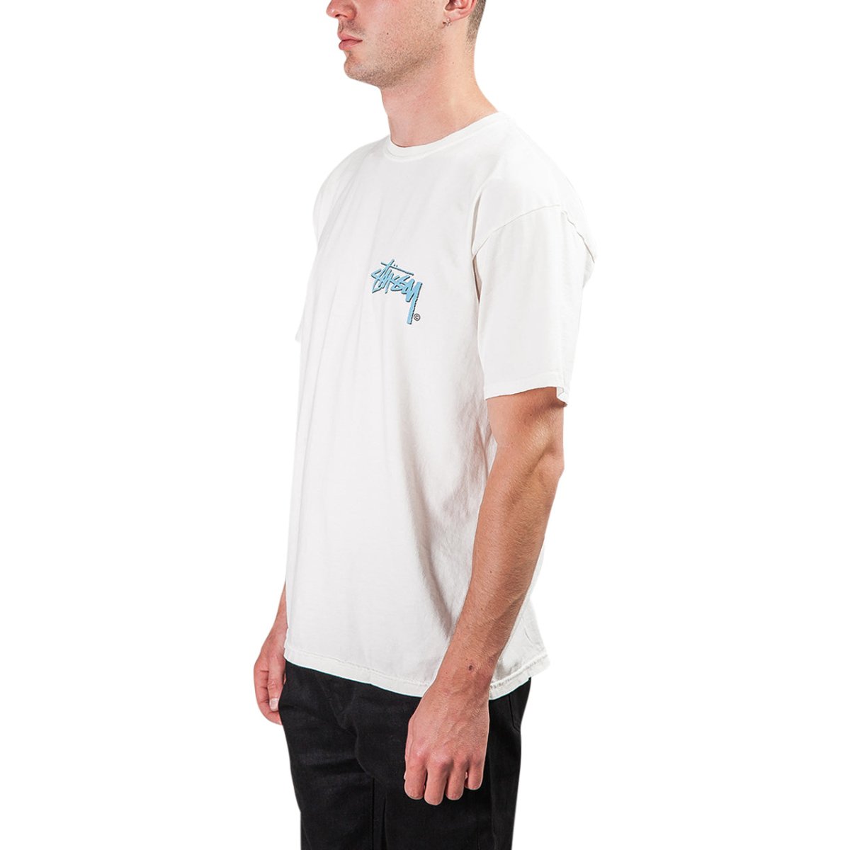 Stüssy Stock C. Pig Dyed Tee (Weiß)  - Allike Store