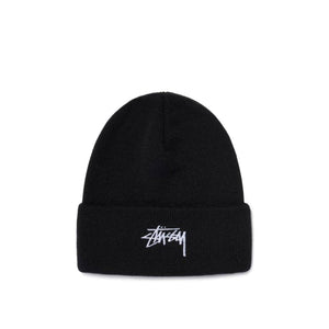 Stüssy Stock Cuff Beanie (Schwarz)  - Allike Store