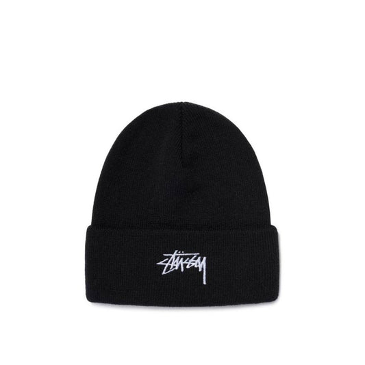 Stüssy Stock Cuff Beanie (Schwarz)  - Allike Store