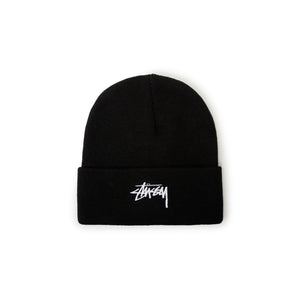 Stüssy Stock Cuff Beanie (Schwarz)  - Allike Store