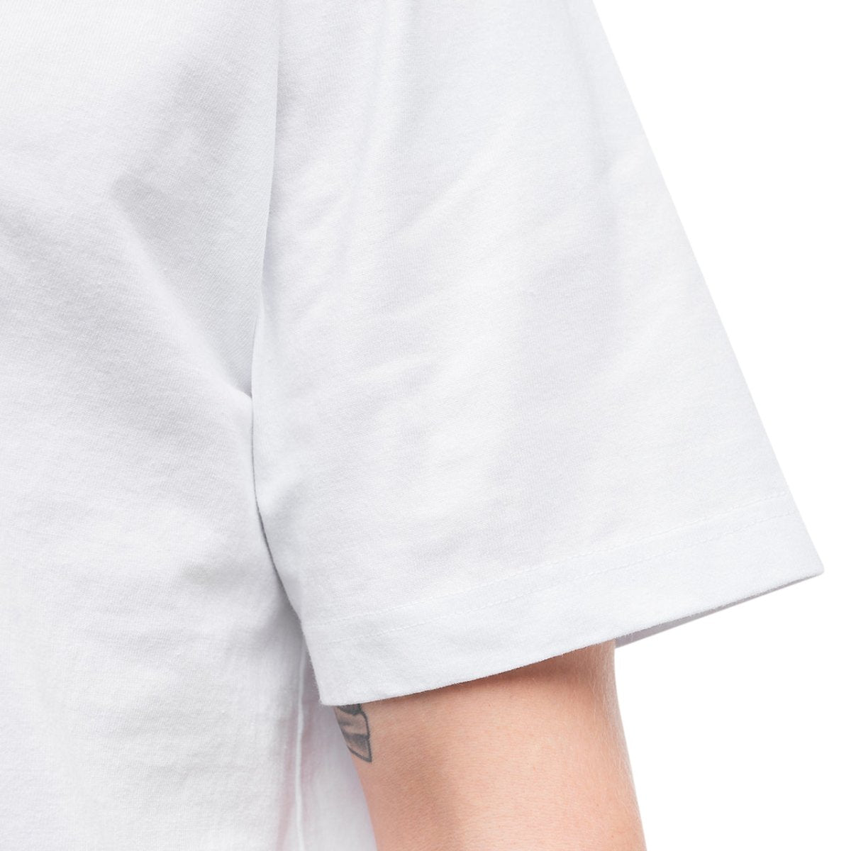 Stüssy Stock Logo Crew T-Shirt (Weiß)  - Allike Store