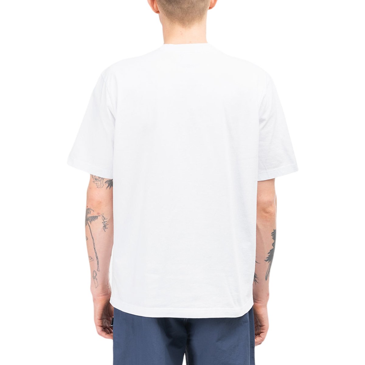 Stüssy Stock Logo Crew T-Shirt (Weiß)  - Allike Store
