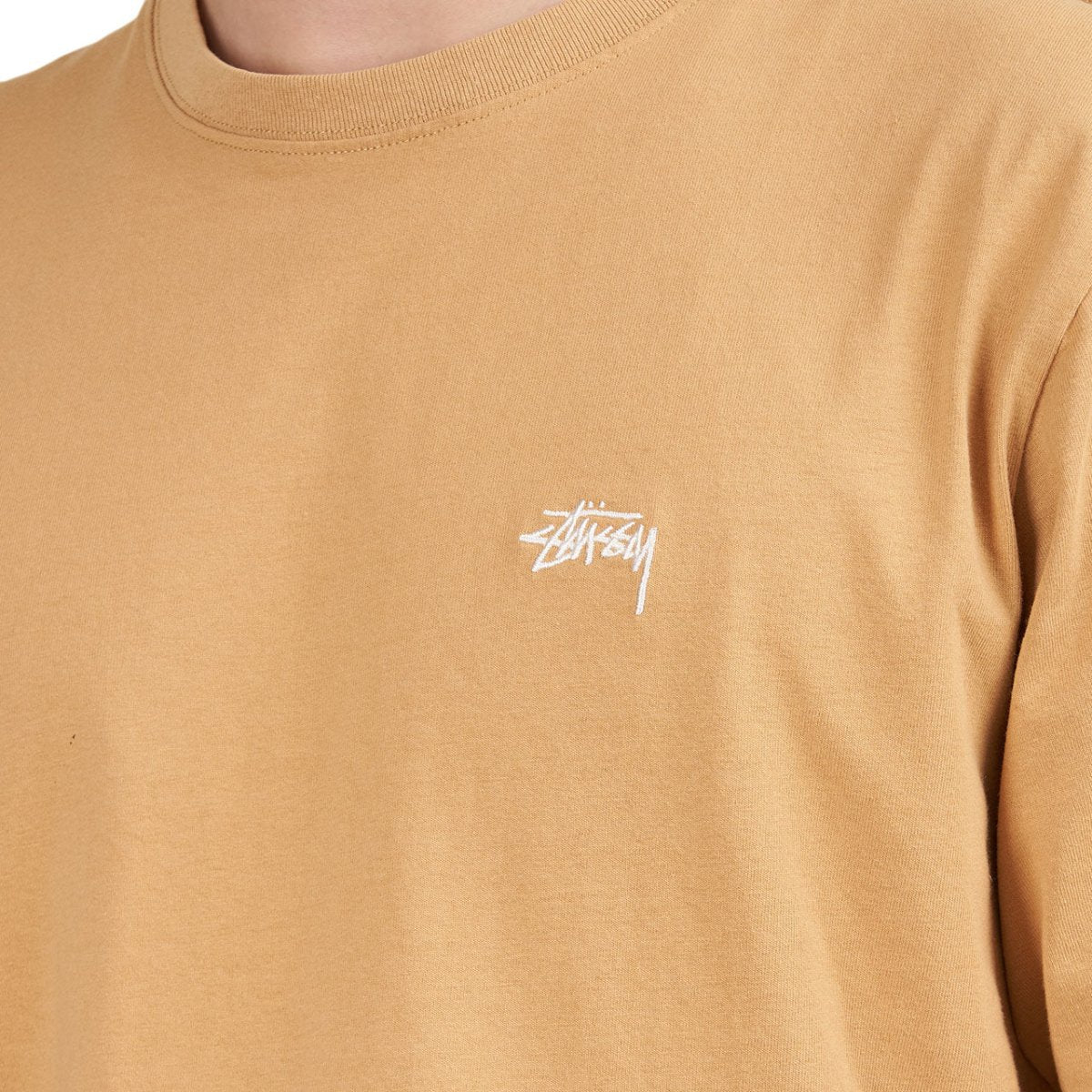 Stüssy Stock Logo SS Crew Shirt (Braun)  - Allike Store
