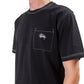 Stüssy Stock Pocket Crew (Schwarz)  - Allike Store