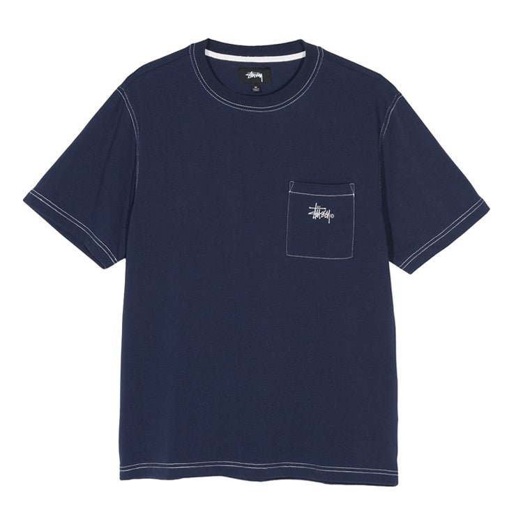 Stüssy Stock Pocket Crew (Schwarz)  - Allike Store