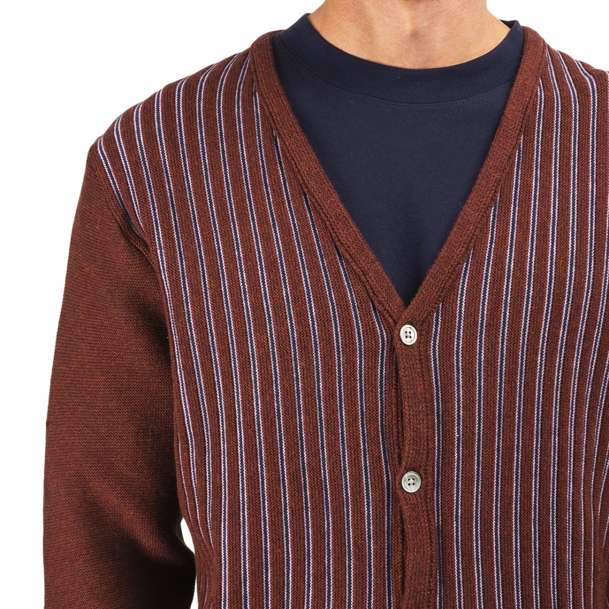 Stüssy Stripe Cardigan (Burgundy) 217048-0615 – Allike Store