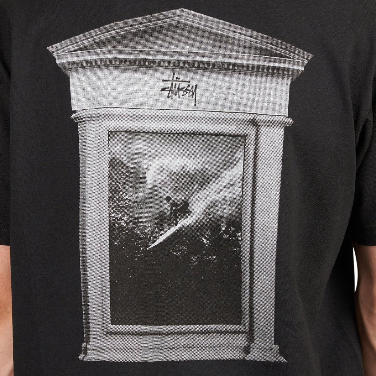 Stüssy Surf Tomb Pigment Dyed Tee (Black)