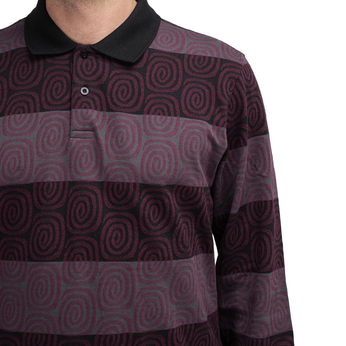 Stussy swirl discount stripe polo