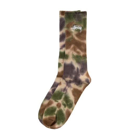 Stüssy Tie Dye Socks (Lila / Grün / Braun)  - Allike Store