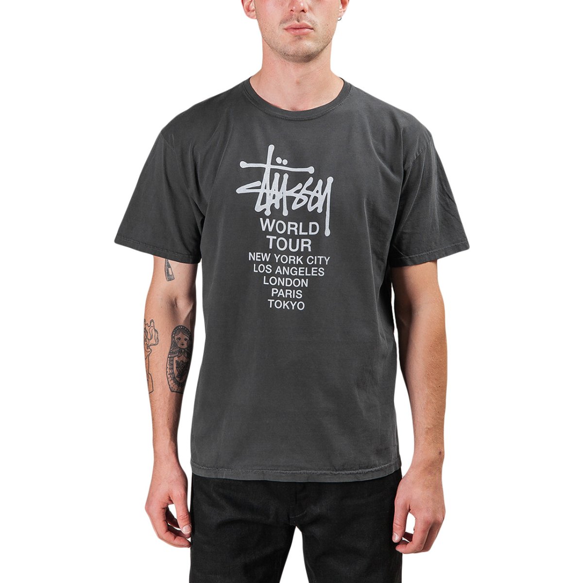 Stüssy Tour Tee (Schwarz)  - Allike Store