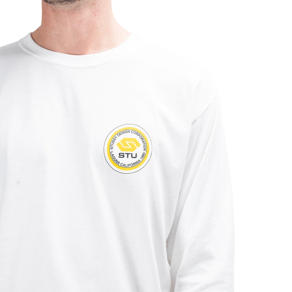Stüssy Transport Longsleeve (Weiß)  - Allike Store