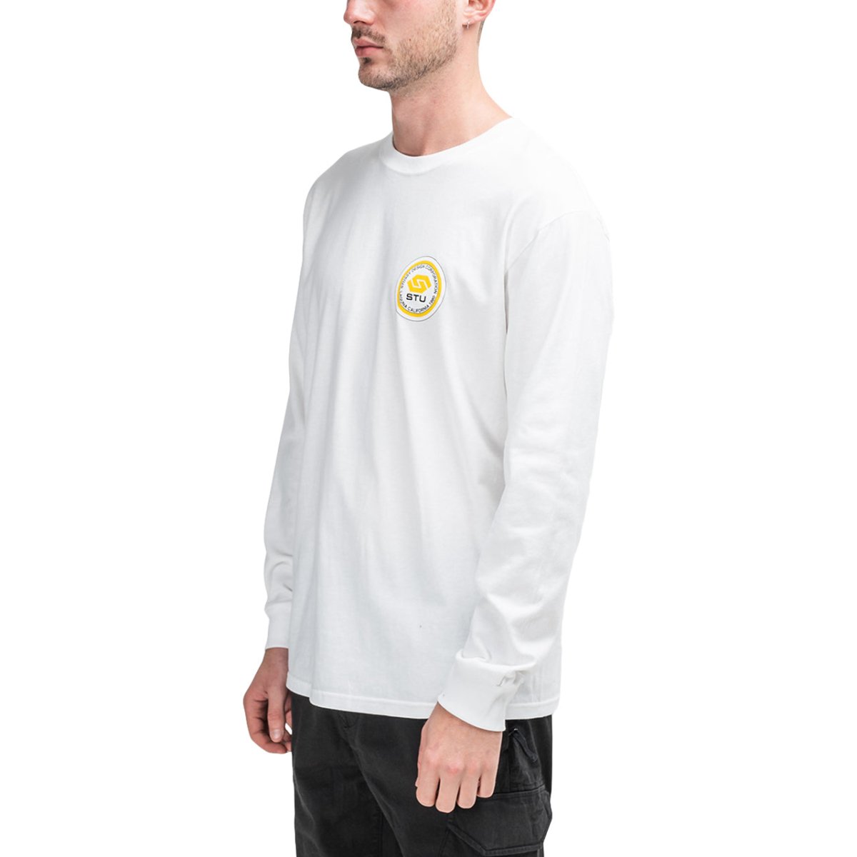 Stüssy Transport Longsleeve (Weiß)  - Allike Store
