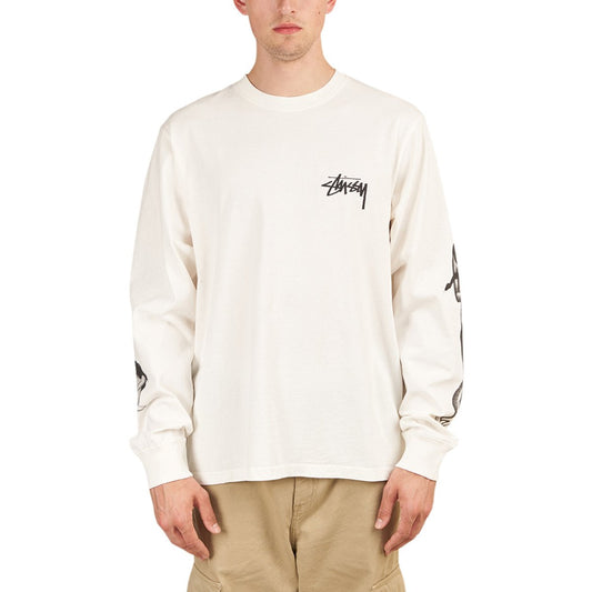 Stüssy Venus Pigment Dyed Longsleeve (Weiss)  - Allike Store