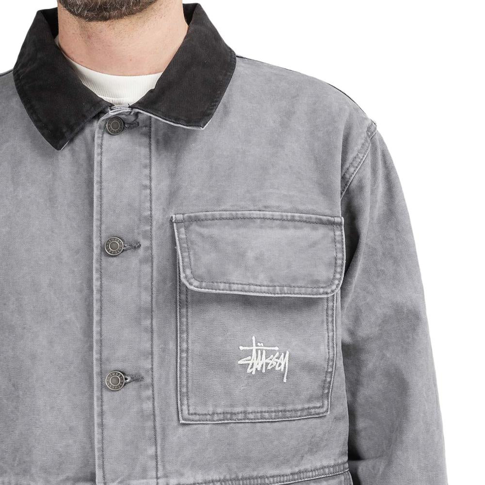 Stüssy Washed Chore Jacket (Grey)