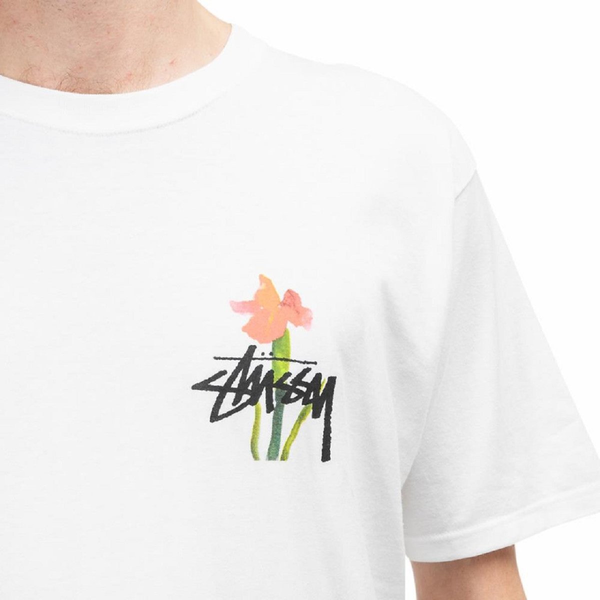 Stüssy Water Flowers T-Shirt (Weiß)  - Allike Store