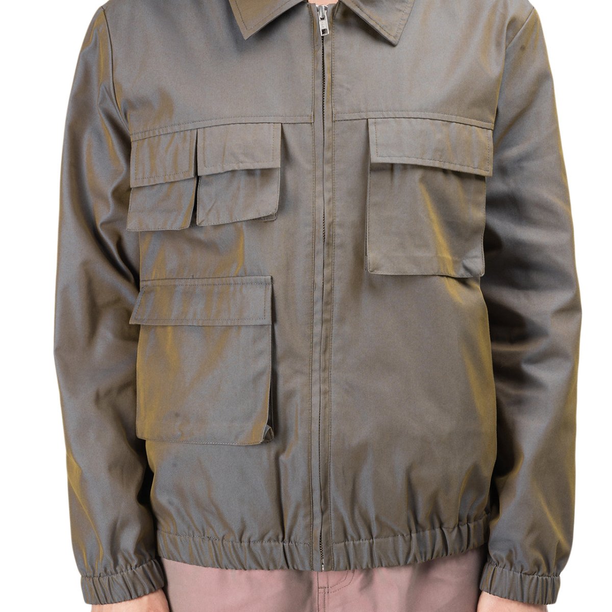Stüssy WMNS Iridescent Multi Pocket Jacket (Grau)  - Allike Store