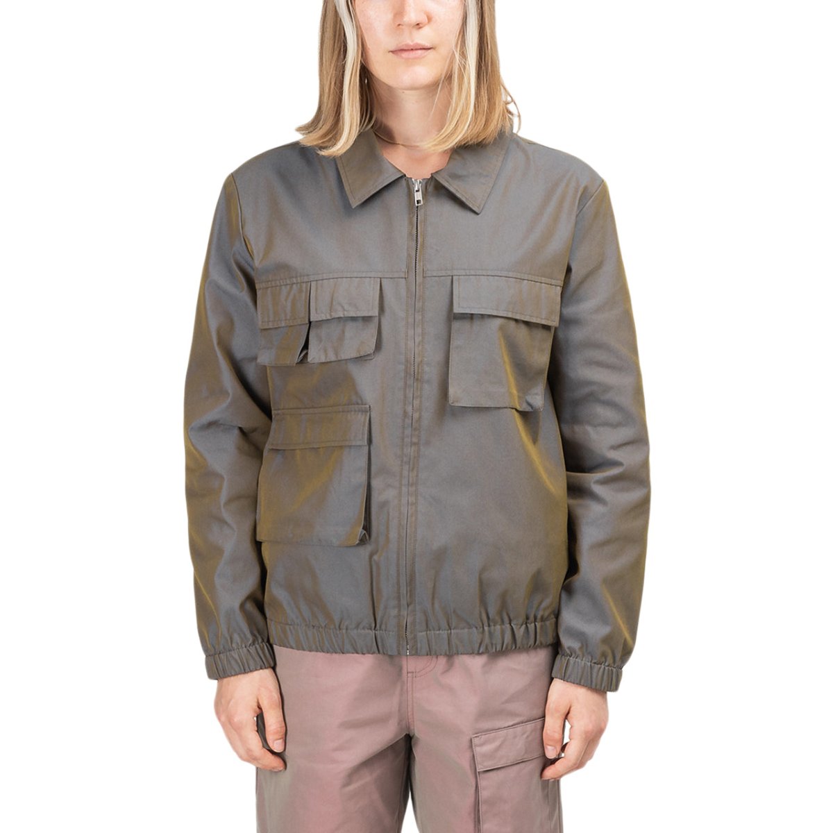 Stüssy WMNS Iridescent Multi Pocket Jacket (Grau)  - Allike Store