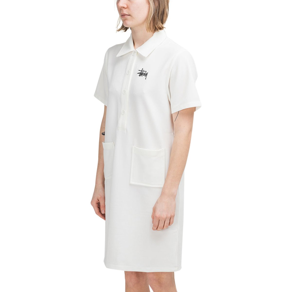 Stüssy WMNS Poly Knit Dress (Weiß)  - Allike Store