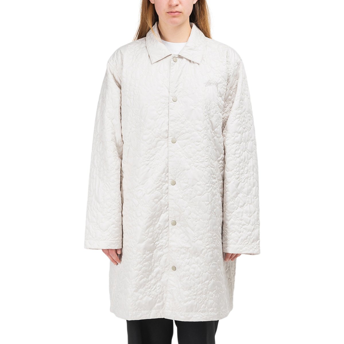 Stüssy WMNS Ritters Long Quilted Jacket (Cream)  - Allike Store