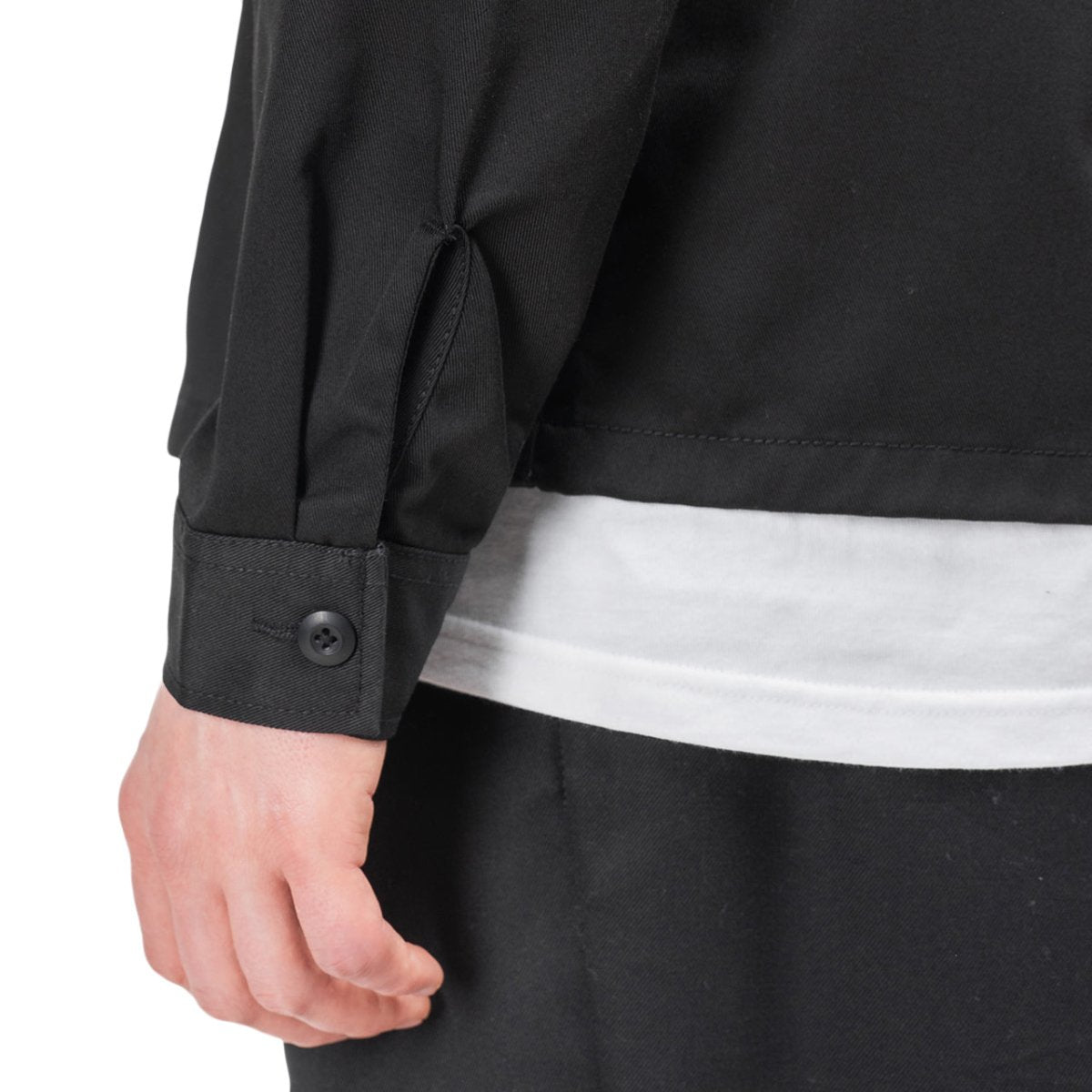 Stüssy Zip Up Work Shirt (Schwarz)  - Allike Store